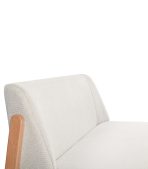 Ghế Sofa Đôi Chân Gỗ Bọc Vải Hardy Soft Milk - Ảnh 6