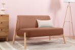 Ghế Sofa Đôi Chân Gỗ Bọc Vải Hardy Soft Terra - Ảnh 4