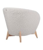 Ghế Sofa Đơn Bọc Vải Lông Cừu Tilar Dobby Cozy Milk - Ảnh 10