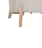 Ghế Sofa Đơn Bọc Vải Lông Cừu Tilar Dobby Cozy Milk - Ảnh 6