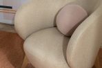 Ghế Sofa Đơn Bọc Vải Tilar Bentory Beige - Ảnh 3