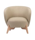 Ghế Sofa Đơn Bọc Vải Tilar Bentory Beige - Ảnh 2