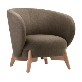 Ghế Sofa Đơn Bọc Vải Tilar Bentory Coffee