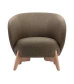 Ghế Sofa Đơn Bọc Vải Tilar Bentory Coffee - Ảnh 2