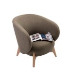 Ghế Sofa Đơn Bọc Vải Tilar Bentory Coffee - Ảnh 10