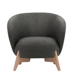 Ghế Sofa Đơn Bọc Vải Tilar Bentory Grafit - Ảnh 2