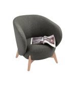 Ghế Sofa Đơn Bọc Vải Tilar Bentory Grafit - Ảnh 9