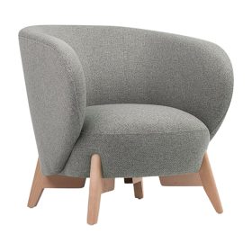 Ghế Sofa Đơn Bọc Vải Tilar Bentory Grey