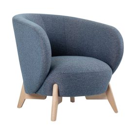 Ghế Sofa Đơn Bọc Vải Tilar Bentory Midnight