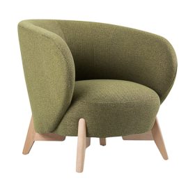 Ghế Sofa Đơn Bọc Vải Tilar Bentory Olive