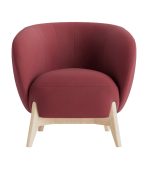 Ghế Sofa Đơn Bọc Vải Tilar Đỏ Đô