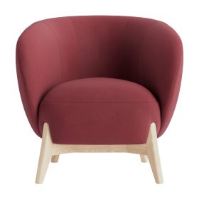 Ghế Sofa Đơn Bọc Vải Tilar Đỏ Đô