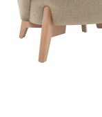 Ghế Sofa Đơn Bọc Vải Tilar Đỏ Đô - Ảnh 4