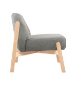 Ghế Sofa Đơn Chân Gỗ Bọc Vải Hardy Soft Grey - Ảnh 8