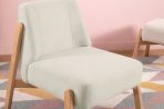 Ghế Sofa Đơn Chân Gỗ Bọc Vải Hardy Soft Milk - Ảnh 3