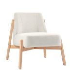 Ghế Sofa Đơn Chân Gỗ Bọc Vải Hardy Soft Milk - Ảnh 10