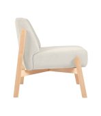 Ghế Sofa Đơn Chân Gỗ Bọc Vải Hardy Soft Milk - Ảnh 8