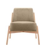 Ghế Sofa Đơn Chân Gỗ Bọc Vải Hardy Soft Toffe - Ảnh 2