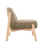 Ghế Sofa Đơn Chân Gỗ Bọc Vải Hardy Soft Toffe - Ảnh 8