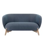 Ghế Sofa Thẳng Bọc Vải Tilar Bentory Midnight