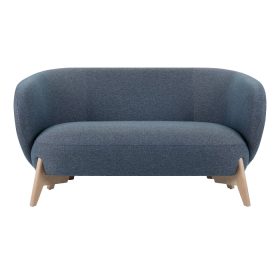 Ghế Sofa Thẳng Bọc Vải Tilar Bentory Midnight