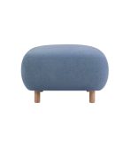 Ghế Đôn Bọc Vải Pipel Bucle Blue - Ảnh 3