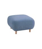 Ghế Đôn Bọc Vải Pipel Bucle Blue