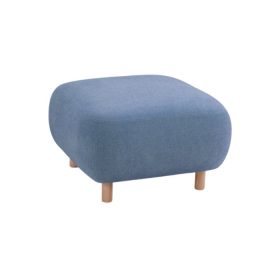 Ghế Đôn Bọc Vải Pipel Bucle Blue