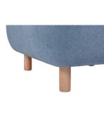 Ghế Đôn Bọc Vải Pipel Bucle Blue - Ảnh 6