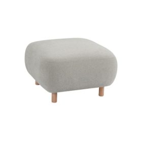 Ghế Đôn Bọc Vải Pipel Bucle Smoke