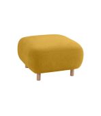 Ghế Đôn Bọc Vải Pipel Bucle Yellow