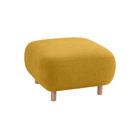 Ghế Đôn Bọc Vải Pipel Bucle Yellow