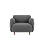 Ghế Sofa Đơn Bọc Vải Pipel-2 Bucle Grafit