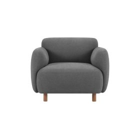 Ghế Sofa Đơn Bọc Vải Pipel-2 Bucle Grafit