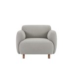 Ghế Sofa Đơn Bọc Vải Pipel-2 Bucle Smoke