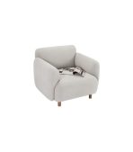 Ghế Sofa Đơn Bọc Vải Pipel-2 Bucle White - Ảnh 7