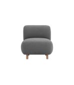 Ghế Sofa Đơn Bọc Vải Pipel Bucle Grafit