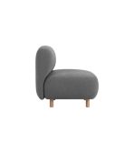 Ghế Sofa Đơn Bọc Vải Pipel Bucle Grafit - Ảnh 6