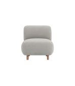 Ghế Sofa Đơn Bọc Vải Pipel Bucle Smoke