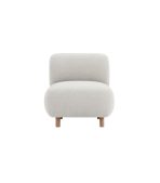 Ghế Sofa Đơn Bọc Vải Pipel Bucle White