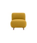 Ghế Sofa Đơn Bọc Vải Pipel Bucle Yellow