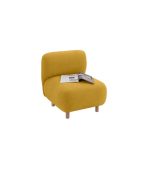 Ghế Sofa Đơn Bọc Vải Pipel Bucle Yellow - Ảnh 8