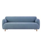 Ghế Sofa Thẳng Bọc Vải Pipel-3 Bucle Blue