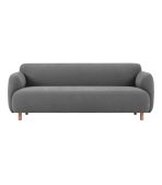 Ghế Sofa Thẳng Bọc Vải Pipel-3 Bucle Grafit