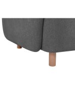 Ghế Sofa Thẳng Bọc Vải Pipel-3 Bucle Grafit - Ảnh 5