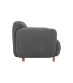 Ghế Sofa Thẳng Bọc Vải Pipel-3 Bucle Grafit - Ảnh 6