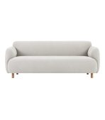 Ghế Sofa Thẳng Bọc Vải Pipel-3 Bucle White
