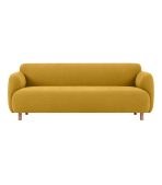 Ghế Sofa Thẳng Bọc Vải Pipel-3 Bucle Yellow