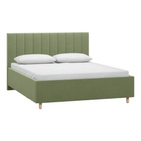 Giường Adele Nhung 140 Olive