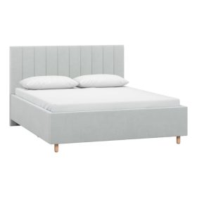 Giường Adele Nhung 140 Silver